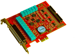 PCIe-Bus-Karte mit Optokopplern, Zählern, IRQ´s und Relais