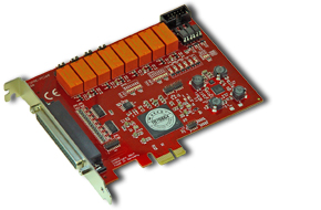 PCIe Relaiskarte mit Optokoppler, Zähler, IRQ